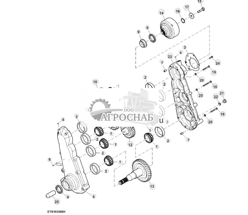 Коробка отбора мощности, механизм отбора мощности, мост с двухступенчатым редуктором - ST830665 489.jpg